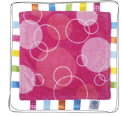 pink bubbles blanket